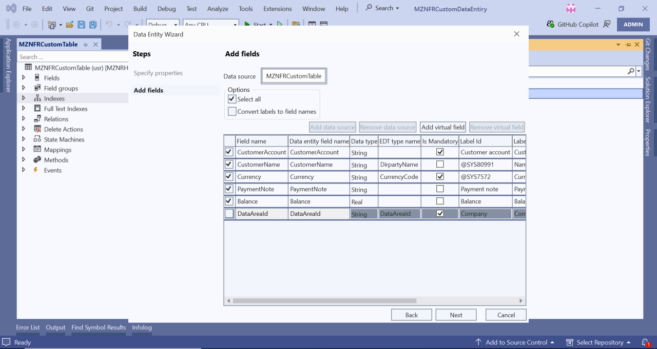 How to Create a Custom Data Entity in D365 - Faizan Arshad